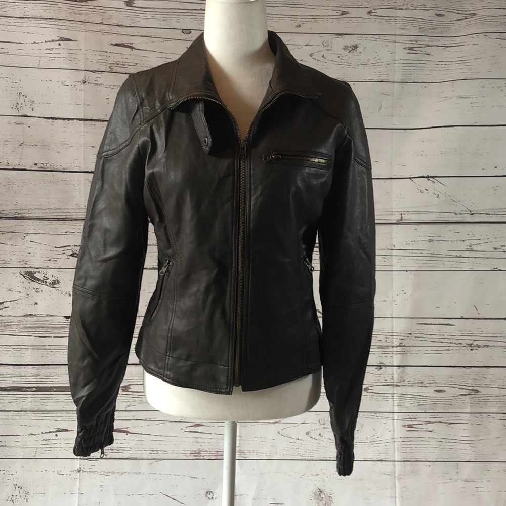 Silence + Noise by Anthro Brown Jacket Size Medium